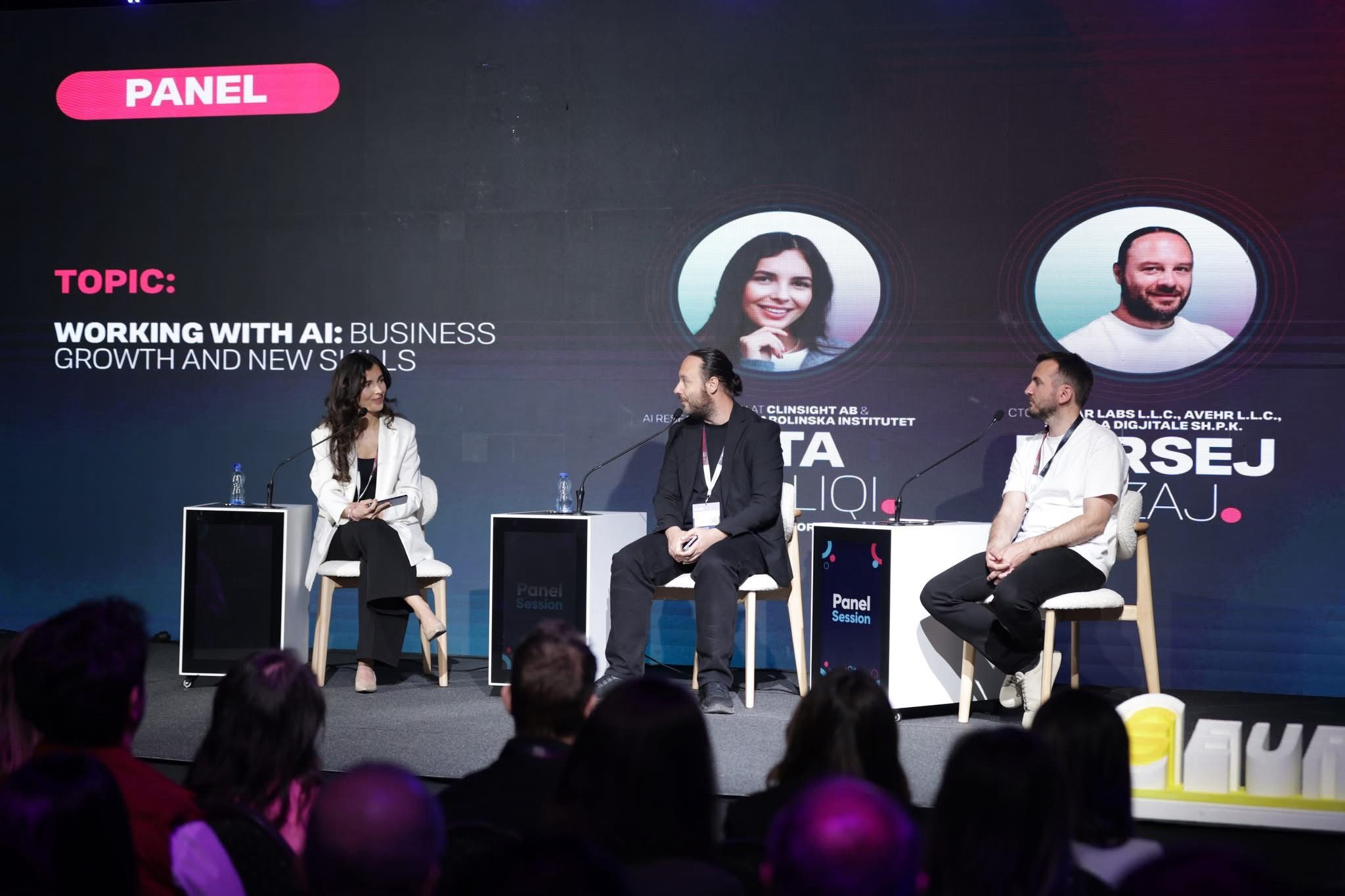 Panel on Working with AI at PowerToHR Global Summit 4 in Pristina
